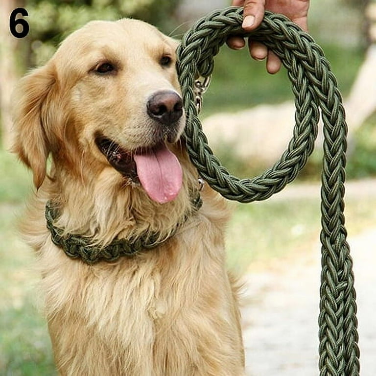 Yirtree Heavy Duty Rope Dog Leash 51.18in Nylon Pet Leash Soft