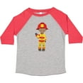 thumbnail image 3 of Inktastic African American Boy, Fireman, Firefighter, Helmet Boys Toddler T-Shirt, 3 of 5