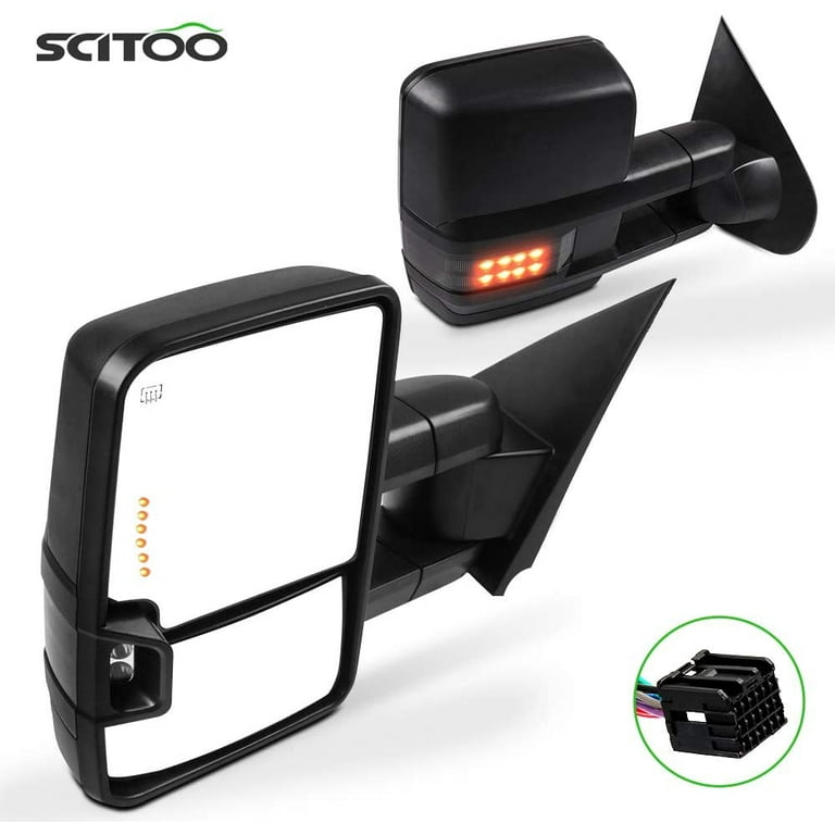 SCITOO Towing Mirrors Rear View Mirrors for 2014-2018 For Chevy