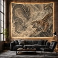 thumbnail image 6 of Ocean Waves Vertically with Oriented Intense Confrontation Between, Spooky Gothic for Gothic Decor Fans, Dark Art Decor, Halloween Gift, Tapestry Wall Hanging for Bedroom and Dorm, 6 of 7