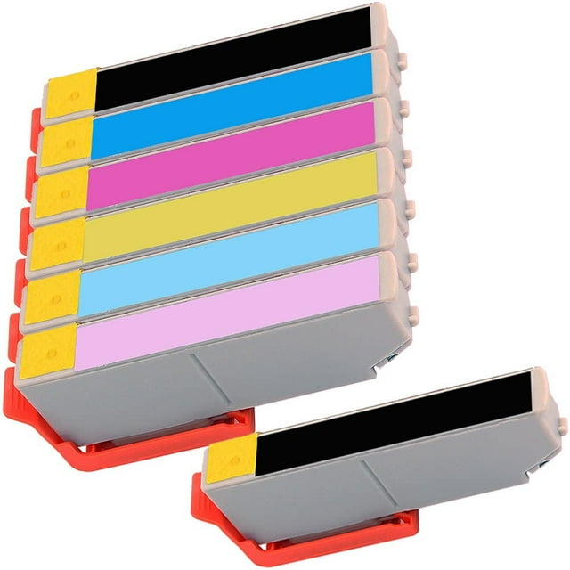 7 Inkfirst® 277XL Ink Cartridges Compatible Remanufactured for Epson 277XL High Capacity Expression XP-860 XP-950 1Set + 1BK