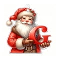 thumbnail image 2 of Adorno navideño plano con letras 2D para colgar en el árbol y el coche, 2 of 2