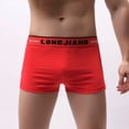 thumbnail image 4 of Men's Boxer Briefs Mens Compression Underwear Men No Ride up Underwear Designer Men Short Leg Briefs Boyfriend Mens Quick Y 2xl Soft Undies No Ride up Spandex Red XL, 4 of 7