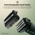 thumbnail image 3 of MANSCAPED® The Chairman™ PRO Men’s Electric Foil Face Shaver - Two Interchangeable Blades, SkinSafe® Four-Blade Foil & Stubble Trimmer, Travel Lock - Black, 3 of 10