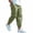 Mens Pants Army Green, variant on Linen Mens Pants Hawaiian Breathable Cool Elastic Waist Multi-Pockets Casual Beach Trousers Dad Gifts