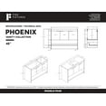 thumbnail image 6 of Fine Fixtures Phoenix 48 in. W x 18.5 in. D x 33.5 in. H Bathroom Vanity in Navy Blue with White Ceramic Sink (Full Assembly Required), 6 of 10