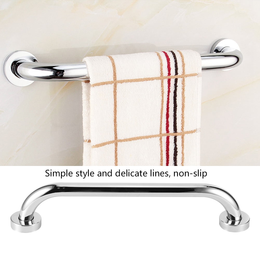 Qiilu 42.5cm Stainless Steel Bathtub Hand Bar Handle Armrest