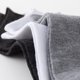 thumbnail image 3 of Calcetines negros, blancos y grises de colores sólidos para hombre Calcetines náuticos para hombre, 3 of 6