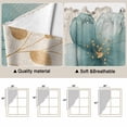 thumbnail image 5 of Swag Valance Curtains for Windows, Teal Elegant Spring Floral Light Filtering Kitchen Curtains with Rod Pocket, Pastoral Flowers Rustic Window Treatment Valances for Living Room, 36x36 - 2 PCS, 5 of 9