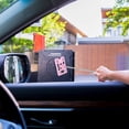 thumbnail image 1 of CRILSTYLEO 2Pcs Fake Parking Ticket Telescopic Rod Card Holder For Collision Protection Pink, 1 of 8