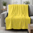 thumbnail image 2 of Yellow Morocco Blanket Soft Cozy Warm Throw Blanket for Couch, Plush Fuzzy Flannel Fleece Blankets for Sofa, Geometric Leaf Diamond Lattice Abstract Bed Blankets Lightweight Gifts for Women, 50"x60", 2 of 9