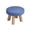 B, variant on FEOLGEHLY Round Wooden Foot Stool with Soft Padded Seat, Small Foot Stool, Non-Slip Compact Side Table for Living Room, Versatile Wooden Stool for Home Office (A)