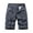 AB226 Dark Gray, variant on Men'S Cargo Shorts Solid Color Elastic Waist Straight Leg Shorty Breathable Fashion Man Daily Street Shorts Army Green Size 28