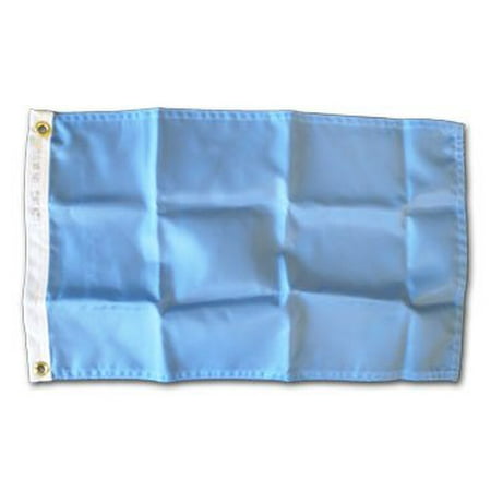 Nylon Eyelet - Blue - 2'X3' Solid Color Nylon Flag (Light Blue)