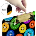 thumbnail image 4 of FMSHPON Colorful Buttons Clipboard Hardboard Wood Nursing Clip Board and Pull for Standard A4 Letter 13x9 inches, 4 of 8
