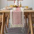 thumbnail image 4 of 1pcs Chemin de Table, Chemin de Roulement BohoTable Vintage Coton Tissé Décorations de Table en Lin avec Pompon pour les Vacances de Fête à Manger (30x180cm), 4 of 5