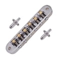 thumbnail image 4 of Pieza trasera de puente de sillín de rodillo para guitarras eléctricas Yuyangstore con Juego de tornillos y Plata, 4 of 8
