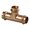 Copper, variant on Viega ProPress 1-1/4" Copper Tee - Triple Press Connection - Smart Connect Technology
