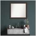 thumbnail image 7 of Amanti Art Custom Wall and Bathroom Mirror (32.75 x 34.75 in.), Cyprus Walnut Frame, 7 of 7