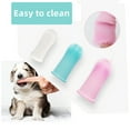 4 Pcs Dog Finger Toothbrush Cat Tooth Brush with Full Surround Bristles Finger Brush Toothbrush
