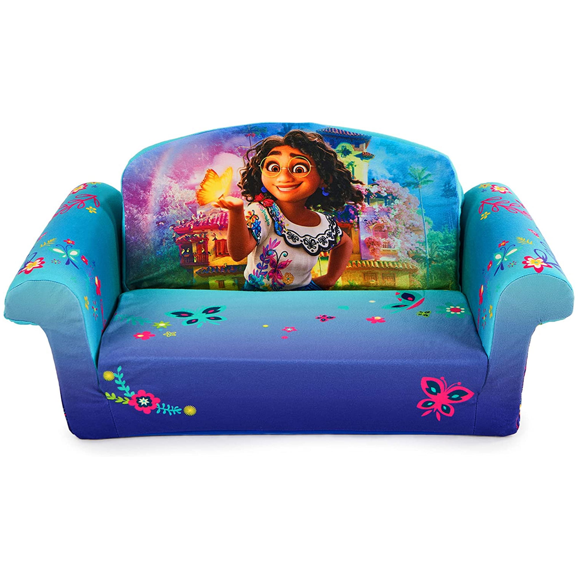 Marshmallow Furniture Kids 2 in 1 Flip Open Foam Compressed Sofa