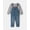 DENIM GREY, variant on Baby Overall and Top Set, 2-Piece, Sizes 3 Months - 24 Months