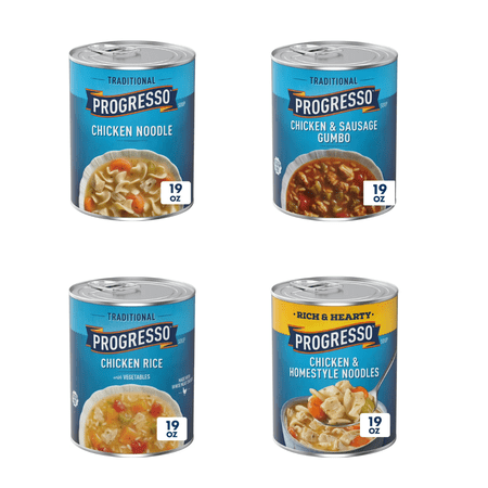 Progresso 8-Variety Soup Assortment – Quick & Hearty Soups for Busy Days