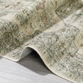 thumbnail image 5 of GlowSol 9' x 12' Area Rug Washable Rugs for Living Room Vintage Medallion Rug Floral Print Accent Rug Non-Slip Rug, Beige Brown, 5 of 7
