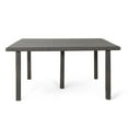 thumbnail image 6 of GDF Studio Wilshire Outdoor Wicker 9 Piece Square Dining Set with Cushion, Multibrown and Light Brown, 6 of 13