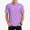 thumbnail image 5 of Wukai Lilac Glittering Men’s Polo Shirts,Quick-Dry Athletic Shirt,Classic Fit Shirts-XX-Large, 5 of 8