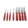 thumbnail image 2 of Set Cuchillos Y Tenedores Cubiertos Para Carne Acero Inox Color Cafe, 2 of 3