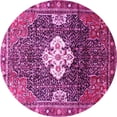 thumbnail image 1 of Ahgly Company Indoor Round Persian Pink Traditional Area Rugs, 4' Round, 1 of 4