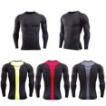 thumbnail image 2 of Men's Sports T-shirts Jersey Strechy Tops Tee Long Sleeve Rashie, 2 of 5