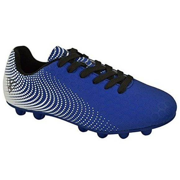 Vizari Youth/Jr Stealth FG Soccer Cleats | Soccer Cleats Boys | Kids Soccer Cleats | Outoor Soccer Shoes | Stealth Blue/White 9