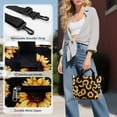 thumbnail image 6 of CHAOYUNYI Crossbody Shoulder Bag for Women - Water Resistant Casual Handbag Purse with Multiple Pockets, Adjustable Strap, Sunflower, 6 of 7