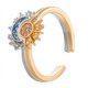 thumbnail image 4 of New Adjustable Sun and Moon Overlapping Wear Ring for Women Girls 2024 Sparkling Couple Rings Set Finger Wedding Jewelry Gifts, 4 of 5