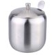 thumbnail image 1 of Lata de condimento Tambor de acero inoxidable en forma de ampollas de condimento Pot azúcar café puede envase con la herramienta de la cocina de cuchara Eccomum Lata de condimento, 1 of 7