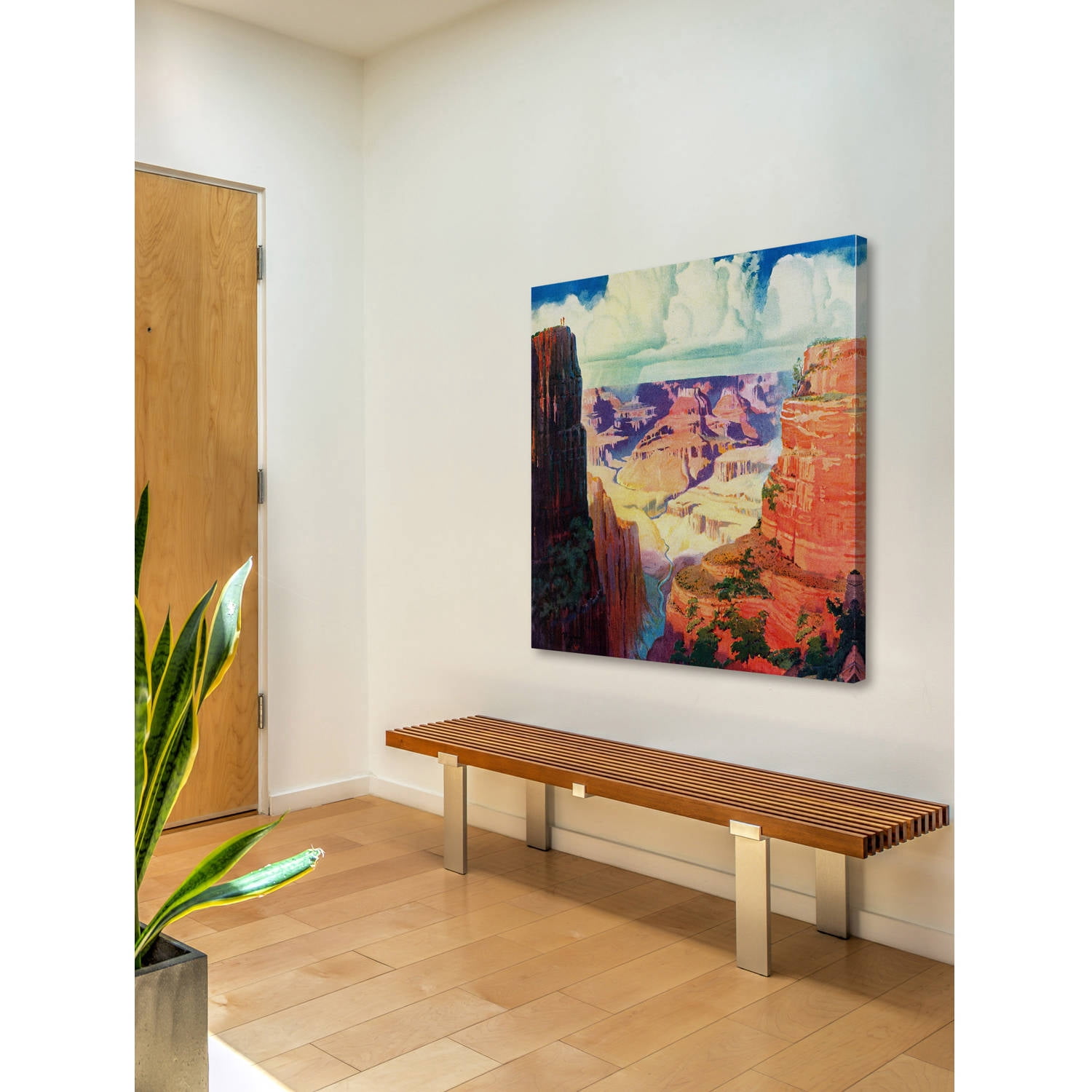 "Grand Canyon 4" Painting Print on Wrapped Canvas