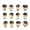 C Clear, variant on Christmas Wooden Ornaments, 2D Victorian Angel Style, Set of 12 Pieces Hanging Decorations, for Traditional Christmas Holiday Home Window Wall Xmas Tree Decor Festive Party Supplies