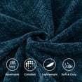 thumbnail image 4 of Battilo Navy Blue Throw Blanket,Cozy Knit Chenille Blanket for Living Room Decor,Navy Throw,50"x60", 4 of 8
