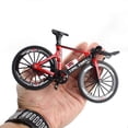thumbnail image 2 of 1:10 Scale Metal Alloy Diecast Bicycle Mountain TT Bike Model Mini Bicycle Model Decoration Crafts for Home White, 2 of 5