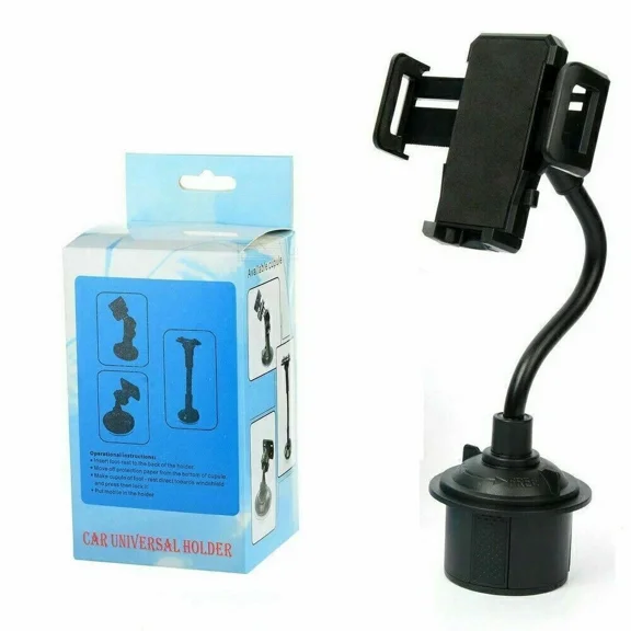 Universal Car Mount Adjustable Gooseneck Cup Holder Cradle For Cell Phone New