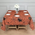 thumbnail image 3 of Halloween Spider Web Silhouette Pattern Square Tablecloth,Waterproof Square Table Cover,Wipeable Spillproof Washable Table Cover for Home Kitchen Party Decor 52"x52"(132x132cm), 3 of 6