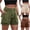 Olive, variante sur Tumotour Shorts Cargo d'Été pour Femmes Couleur Unie Athleisure Shorts Amples d'Entraînement Taille Haute Élastique avec Poches