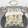 thumbnail image 2 of Designart 'Golden Art Deco Metallic Luxury Geometrics' Mid-Century Modern Duvet Cover Set, 2 of 4