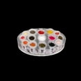 thumbnail image 4 of kurtrusly Acrylic Pigment Cup Holder Transparent Ink Stand for Cosmetic Makeup Paint Ink Display Box Oval, 4 of 5