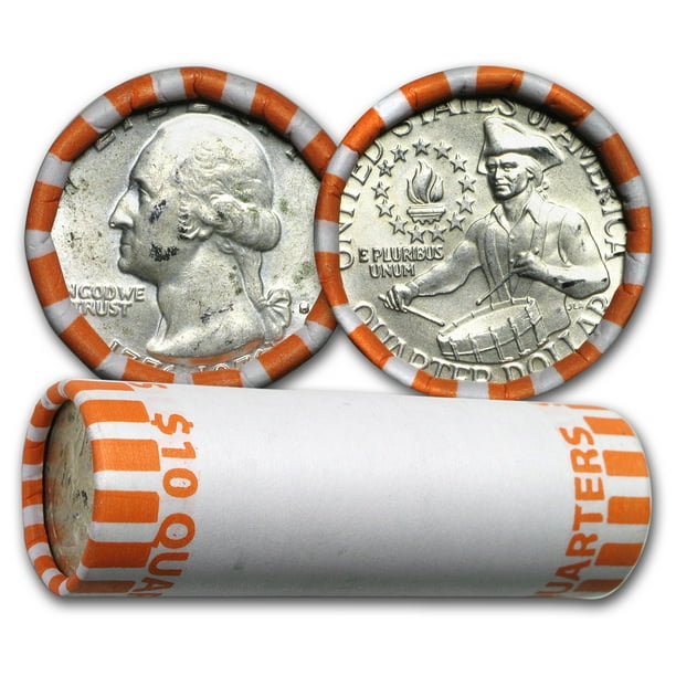 U.S. Mint 1976S 40 Silver Washington Quarter 40Coin Roll BU