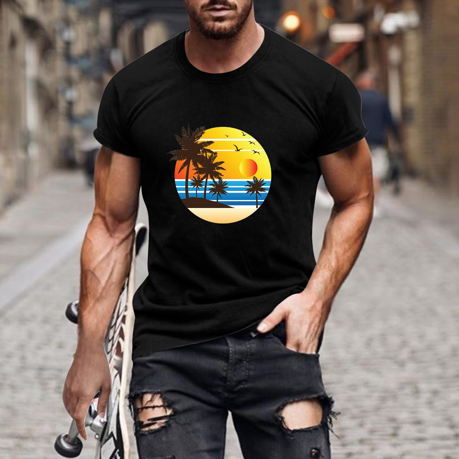 mens slim t shirts