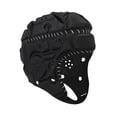 thumbnail image 1 of Casco de rugby suave para niños, transpirable, con protección para la cabeza y gorro de espuma. negro, 1 of 9