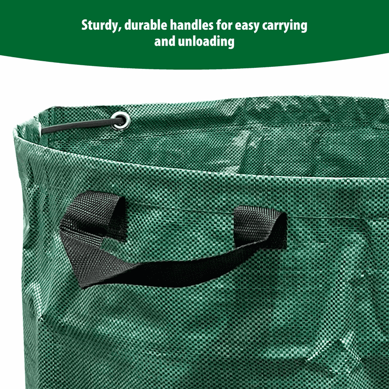 Expert Gardener 53 Gallon Leaf Bags, 2-Pack, Green photo 5